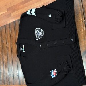 NFL X A'gem Las Vegas Raiders Oversized Varsity Cardigan Unisex